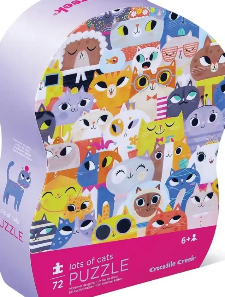 Crocodile Creek - Puzzle Junior 72pcs - Lots Of Cats