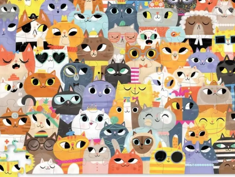 Crocodile Creek - Puzzle Junior 72pcs - Lots Of Cats
