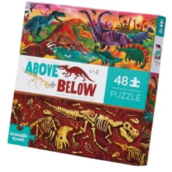 Crocodile Creek - Puzzle 48pcs - Above & Below Dinosaur World