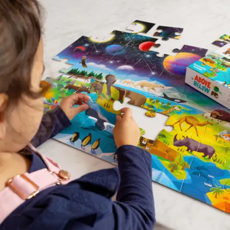 Crocodile Creek - Puzzle 48pcs - Above & Below Earth & Space