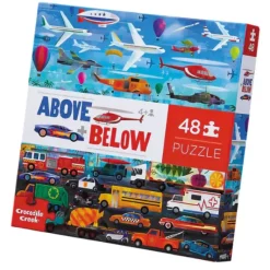 Crocodile Creek - Puzzle 48pcs - Above & Below Things That Go