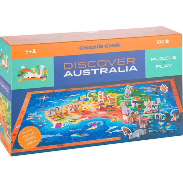 Crocodile Creek - Puzzle 100pcs - Discover Australia