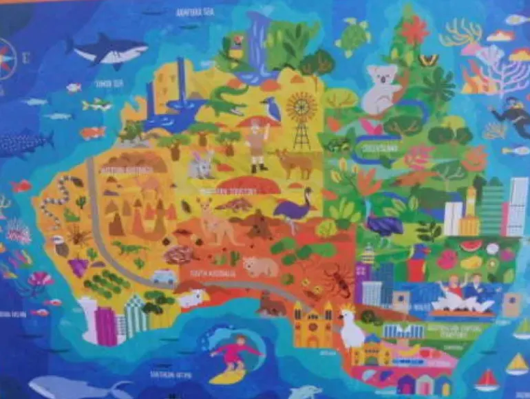 Crocodile Creek - Puzzle 100pcs - Discover Australia