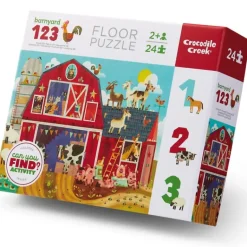 Crocodile Creek - Puzzle 24pcs - Early Learning Barnyard 123