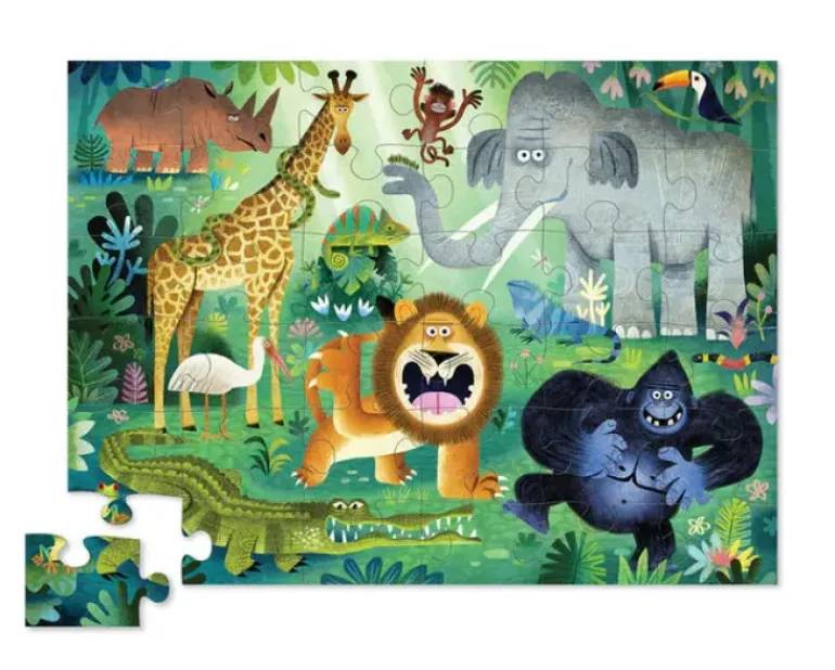 Crocodile Creek - Puzzle 36pcs - Very Wild Animals