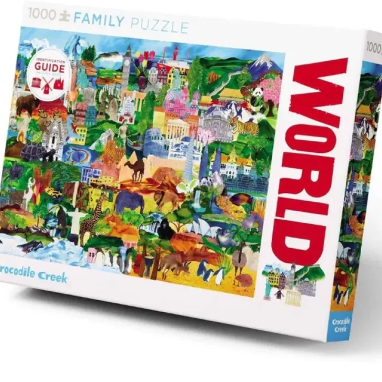 Crocodile Creek - Puzzle 1000pcs - World Collage
