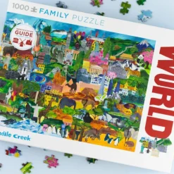 Crocodile Creek - Puzzle 1000pcs - World Collage