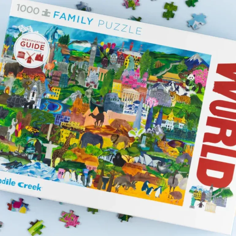 Crocodile Creek - Puzzle 1000pcs - World Collage
