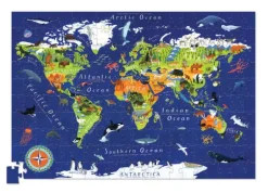 Crocodile Creek - Puzzle & Poster 200pcs - World Animals