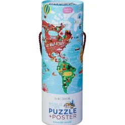 Crocodile Creek - Puzzle & Poster 200pcs - World Cities