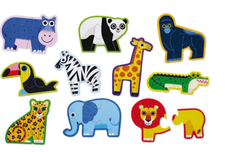 Crocodile Creek - Puzzle 10x2pcs Lets Begin - Jungle