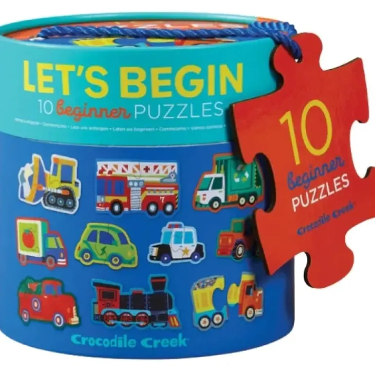 Crocodile Creek - Puzzle 10x2pcs - Lets Begin Vehicles