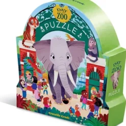 Crocodile Creek - Shaped Puzzle 48pcs - Day At The Museum Zoo