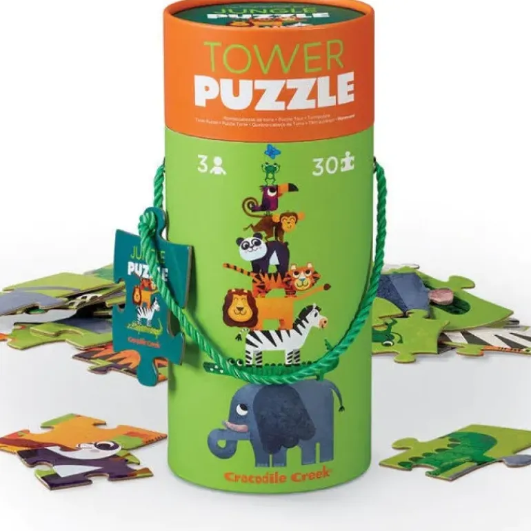 Crocodile Creek - Tower Puzzle tower 30pcs - DIno