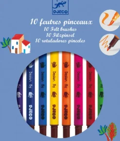 Djeco - 10 Classic Felt Brushes