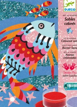 Djeco - Coloured Sand Art Fish Rainbow