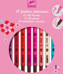 Djeco - 10 Felt Brushes Princess