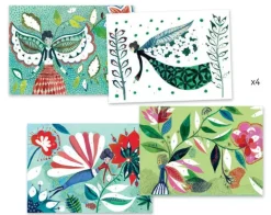 Djeco - Glitter Boards Fireflies Foil Pictures