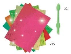Djeco - Glitter Boards Fireflies Foil Pictures