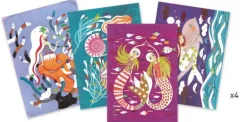 Djeco - Glitter Boards Mermaids