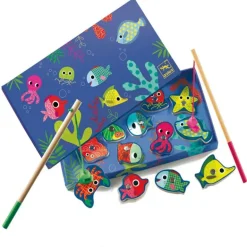 Djeco - Magnetic Coloured Fishing