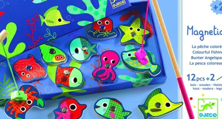 Djeco - Magnetic Coloured Fishing