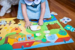 Djeco - Puzzle Giant 20pcs - Tactile Farm