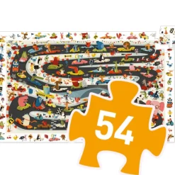 Djeco - Puzzle Observation 54pcs - Car Rally