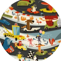 Djeco - Puzzle Observation 54pcs - Car Rally