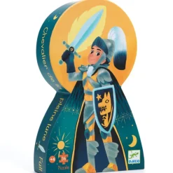 Djeco - Puzzle Silhouette 36pcs - Full Moon Knight