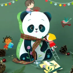 Djeco - Puzzle Silhouette 24pcs - Leo the Panda