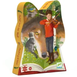 Djeco - Puzzle Silhouette 50pcs - Peter & The Wolf