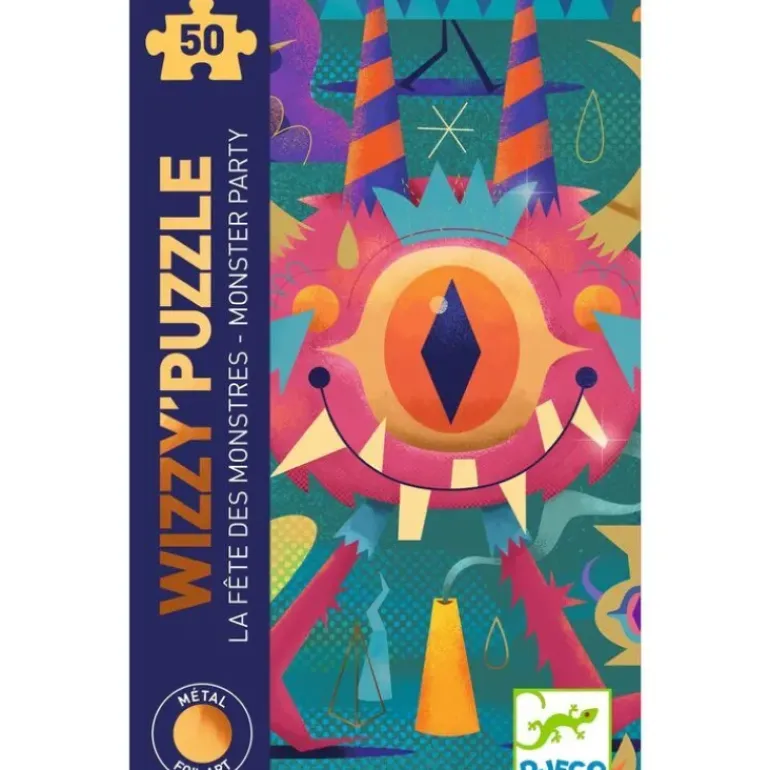 Djeco - Puzzle Wizzy 50pcs - Monster Party