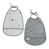 Done By Deer - Elphee Bib 2 Pack - Grey