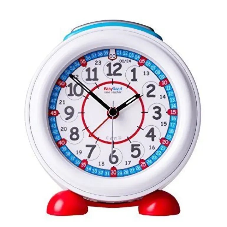 Easy Read - Alarm Clocks - 24hr - Red/Blue