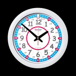 Easy Read - Wall Clock - 24hr - Red/Blue