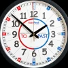 Easy Read - Wall Clock - To/Past - Classroom