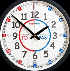Easy Read - Wall Clock - To/Past - Classroom
