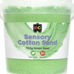 EC - Sensory Cotton Sand 700G Tub Green