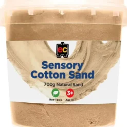 EC - Sensory Cotton Sand 700G Tub Natural