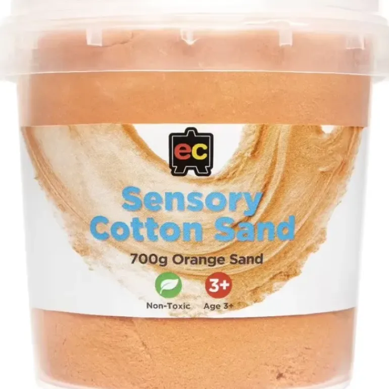 EC - Sensory Cotton Sand 700G Tub Orange
