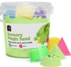 EC - Sensory Magic Sand With Moulds 600G Tub Green