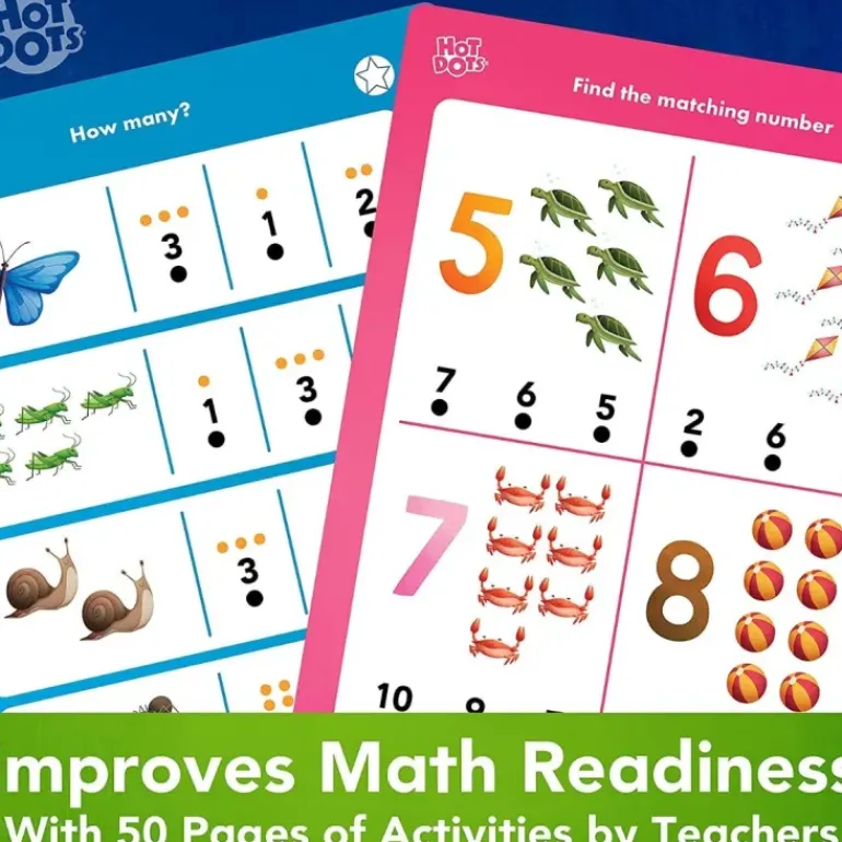 Educational Insights - Hot Dots - Lets Learn Math Workbook - Pre K