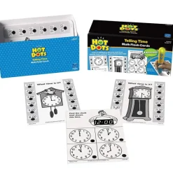 Educational Insights - Hot Dots - Telling Time Flash Cards
