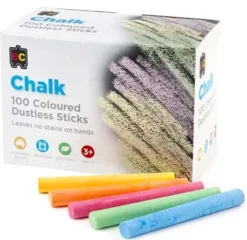 Edvantage - Chalk Dustless Coloured - Box of 100