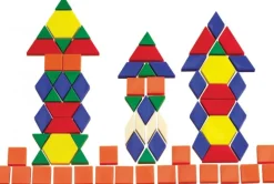 Edvantage - Plastic Solid Pattern Blocks Jar of 250
