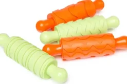 Edvantage - Rubber Pattern Rolling Pins - Set of 4