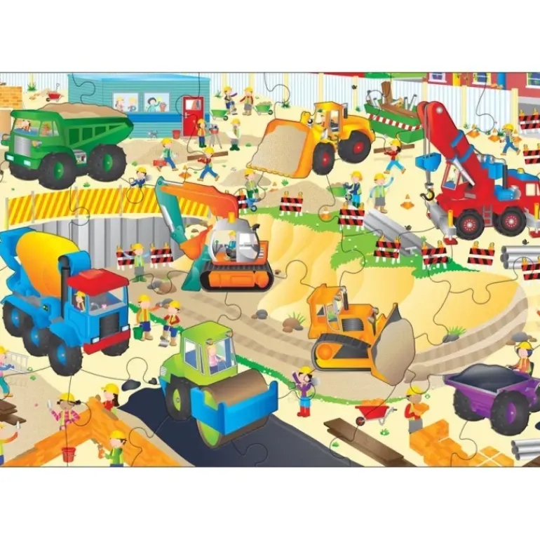 Galt - Giant Floor Puzzle 30pcs - Construction Site