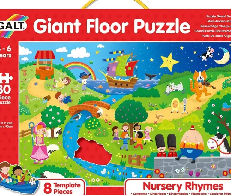 Galt - Giant Floor Puzzle 30pcs - Nursery Rhymes