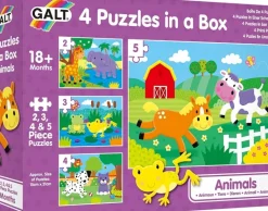 Galt - 4 Puzzles In a Box - Animals
